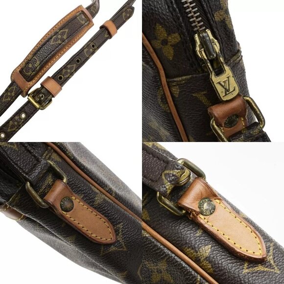 LOUIS VUITTON Danube Shoulder Bag Monogram Leather Brown France - Picture 8 of 11